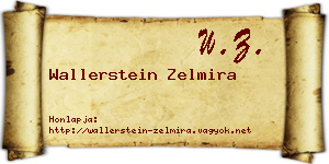 Wallerstein Zelmira névjegykártya
